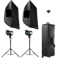 کیت فلاش نور zeniko qs400 با همه ی لوازم و سالم