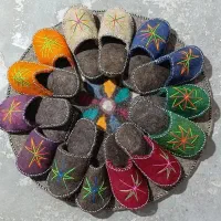 دمپایی نمدی|گلیم، جاجیم، گبه|گنبد کاووس, |دیوار