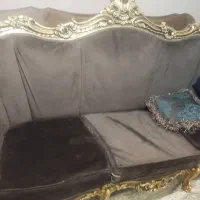 مبل استیل ۹ نفره میز ناهار خوری ۶ نفره
