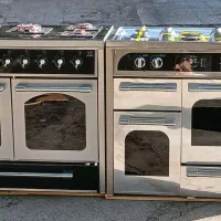 اجاق گاز صفحه شیشه و استیل مدل مدرن/نگین پارس/تکنو|اجاق گاز و لوازم برقی پخت‌وپز|مشهد, طلاب|دیوار