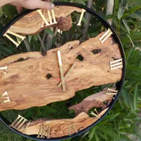 پخش تک و عمده ساعت دیواری چوبی روستیک