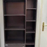 کمد، کتابخانه، قفسه چوبی در حد نو|کتابخانه، شلف، قفسه‌های دیواری|زنجان, |دیوار