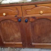 میز کابینتی قدیمی چوبی و نراد|میز تلویزیون|رشت, گلسار|دیوار