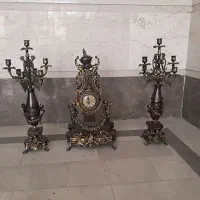 فروش ساعت و شمعدان برنز خروسی با ضمانت برنز