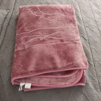 پتوی گلبافت نرمینه دو نفره سه رنگ مختلف