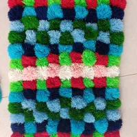 باسلام پادری دست بافت با کاموا.بارنگهای شادومتنوع.|پادری|کرمان, |دیوار