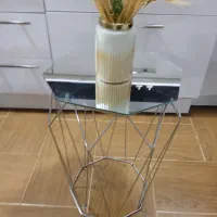 میز فلزی صفحه آیینه سالم|مبلمان خانگی و میز عسلی|پیربازار, |دیوار