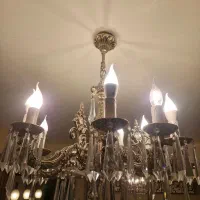 لوستر برنجی شیک|لوستر و چراغ آویز|ساری, |دیوار