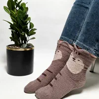 جوراب طرح خرسی پشمالو