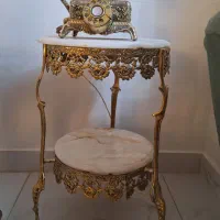 تلفن برنجی عتیقه به قدمت ۵۰سال میز تلفن سنگین