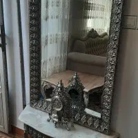 آیینه و شمدان برنز