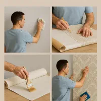 آموزش حرفه ای نصب کاغذ دیواری
