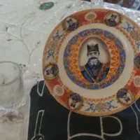 زیر استکان با نقش ناصردین شاه دوتا پیک