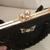 کیف دستی بافتنی نو|لوازم خیاطی و بافتنی|لشت نشا, |دیوار