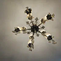 لوستر چشمه نور ۵ شاخه ۱۰ شعله