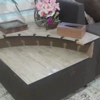 مبل ۴ نفره با یه میز مدل ال فقط ۴میلیون ۵۰۰ تومان|مبلمان خانگی و میز عسلی|ایذه, |دیوار