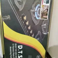 گاز ۵ شعله رومیزی،شیشه ای نشکن ،ایتالیایی