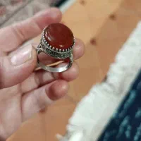 انگشتر نقره عقیق عطیقه