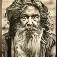 تابلو نقاشی‌پیرمرد