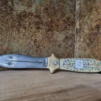 چاقو قدیمی زنجانی اصیل و کمیاب|کلکسیون اشیاء عتیقه|آبادان, |دیوار