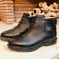 نیم بوت چرم زنانه