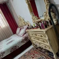 سرویس چوب تخت دونفره میز ناهار خوری و بوفه|تخت و سرویس خواب|قرچک, زیبا شهر|دیوار