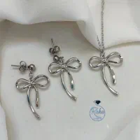 گردنبند و گوشواره پاپیون|بدلیجات|کرمانشاه, |دیوار