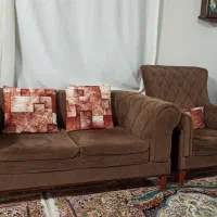 مبل7 نفره قهوه ای|مبلمان خانگی و میز عسلی|بوکان, |دیوار