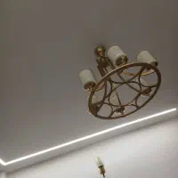 لوستر ۶شاخه مدرن آبکاری شده طلایی