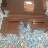 میز پذیرایی و چهار تا میز عسلی