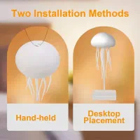 چراغ خواب عروس دریایی معلق شارژی|چراغ خواب و آباژور|اصفهان, جامی|دیوار