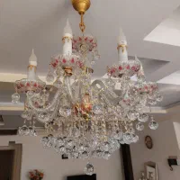 لوستر ۸ شاخه کریستال والتر گلس