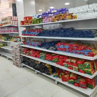 قفسه دو طرف نما فروشگاهـی.|فروشگاه و مغازه|باوی, |دیوار