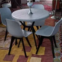 میز و صندلی فایبر چهار نفره