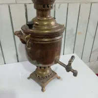 سماور زغالی قدیمی|کلکسیون اشیاء عتیقه|تربت‌حیدریه, قائم|دیوار