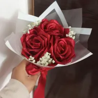 گل های روبانی فقط شاخه ای 20|گل مصنوعی|مراغه, |دیوار