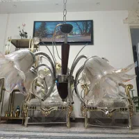 لوستر پنچ شاخه|لوستر و چراغ آویز|قرچک, شهرک مهستان|دیوار