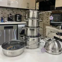 فروش قابلمه نو استیل 12پارچه کرکماز.قره ضیاالدین