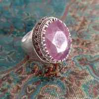 انگشتر خاص یاقوت برمه آفریاقیی اصل مدنی