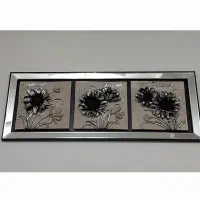 تابلو آینه ای گل برجسته|تابلو، نقاشی، عکس|اسلام‌شهر, شهرک قائمیه|دیوار