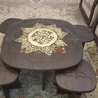 سه تیکه مبل و بوفه و میز ناهار خوری|مبلمان خانگی و میز عسلی|تهران, تهران‌نو|دیوار