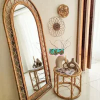 آینه قدی منبت وآینه قد حصیری آینه قد چوبی
