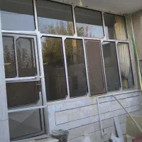 در و پنجره آلومینیوم به همراه درب توری|مصالح و تجهیزات ساختمان|لنجان, |دیوار