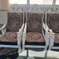 مبل سلطنتی بسیار شیک و رویه قالی تمام دست باف