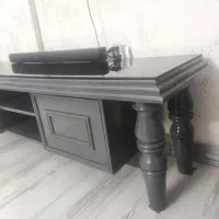 ست میز تلویزیون و میز وسط و عسلی پایه خراطی