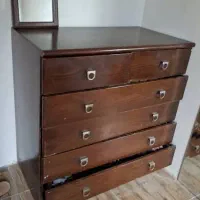 درااور میز توالت چوب واقعی