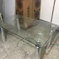 میز شیشه دو طبقه