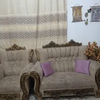 مبل هفت نفره نوع باقیمت 15 میلیون با سه میز عسلی|مبلمان خانگی و میز عسلی|ایرانشهر, |دیوار