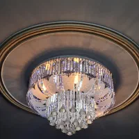 3 عدد لوستر سقفی کریستالی