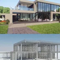 ساخت ساختمان و ویلا پیش ساخته lsf